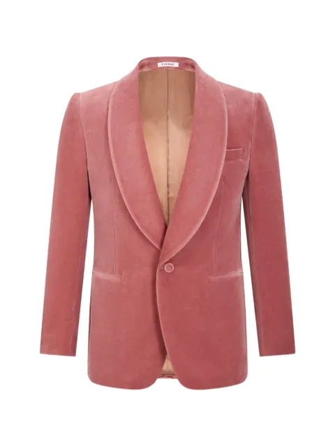 FURSAC shawl-lapel velvet blazer