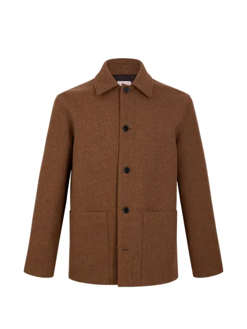 FURSAC classic-collar patch-pocket coat