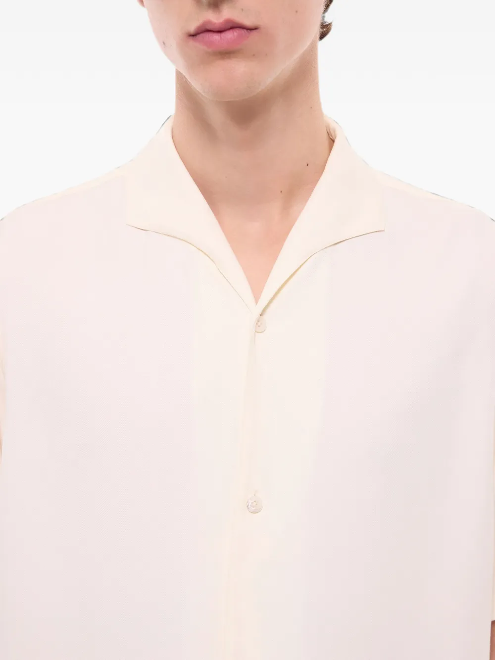 FURSAC Camp-collar Short-sleeve Shirt in Neutrals, view 5