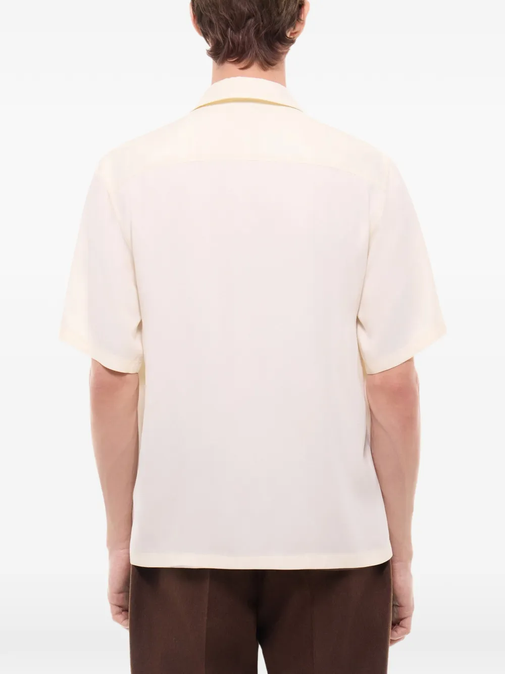 FURSAC Camp-collar Short-sleeve Shirt in Neutrals, view 4