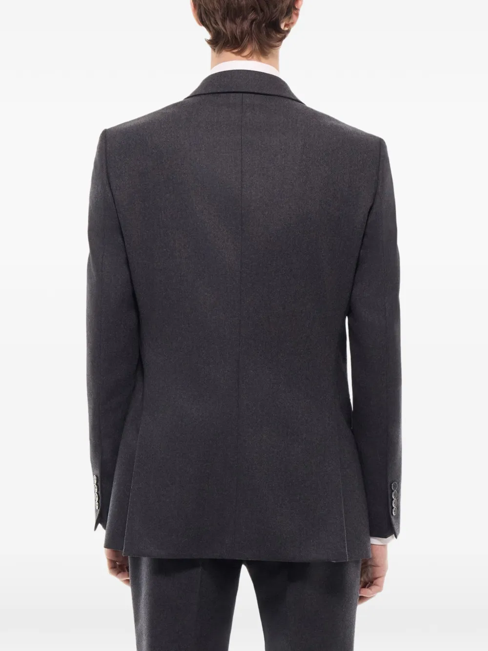 FURSAC Blazer met enkele rij knopen en gekerfde revers Grijs