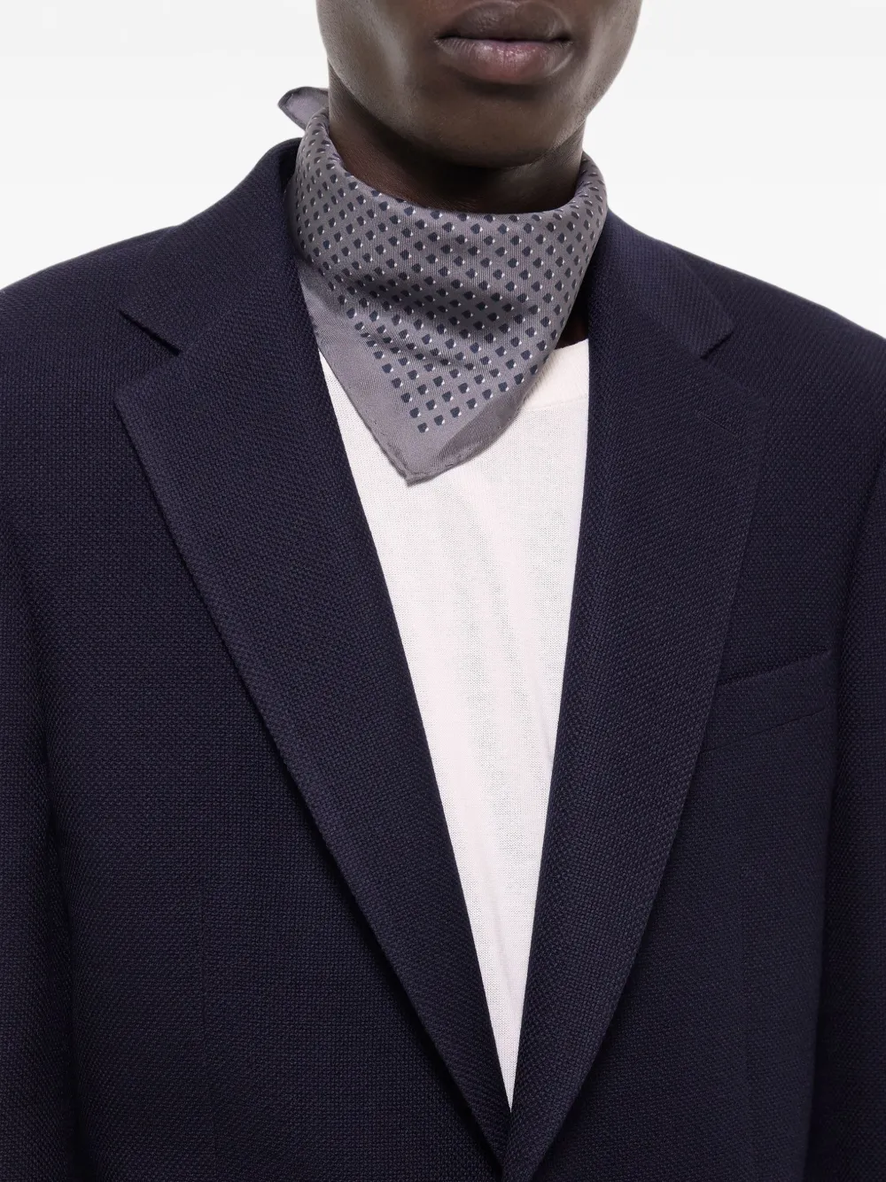 FURSAC Blazer van scheerwol Blauw