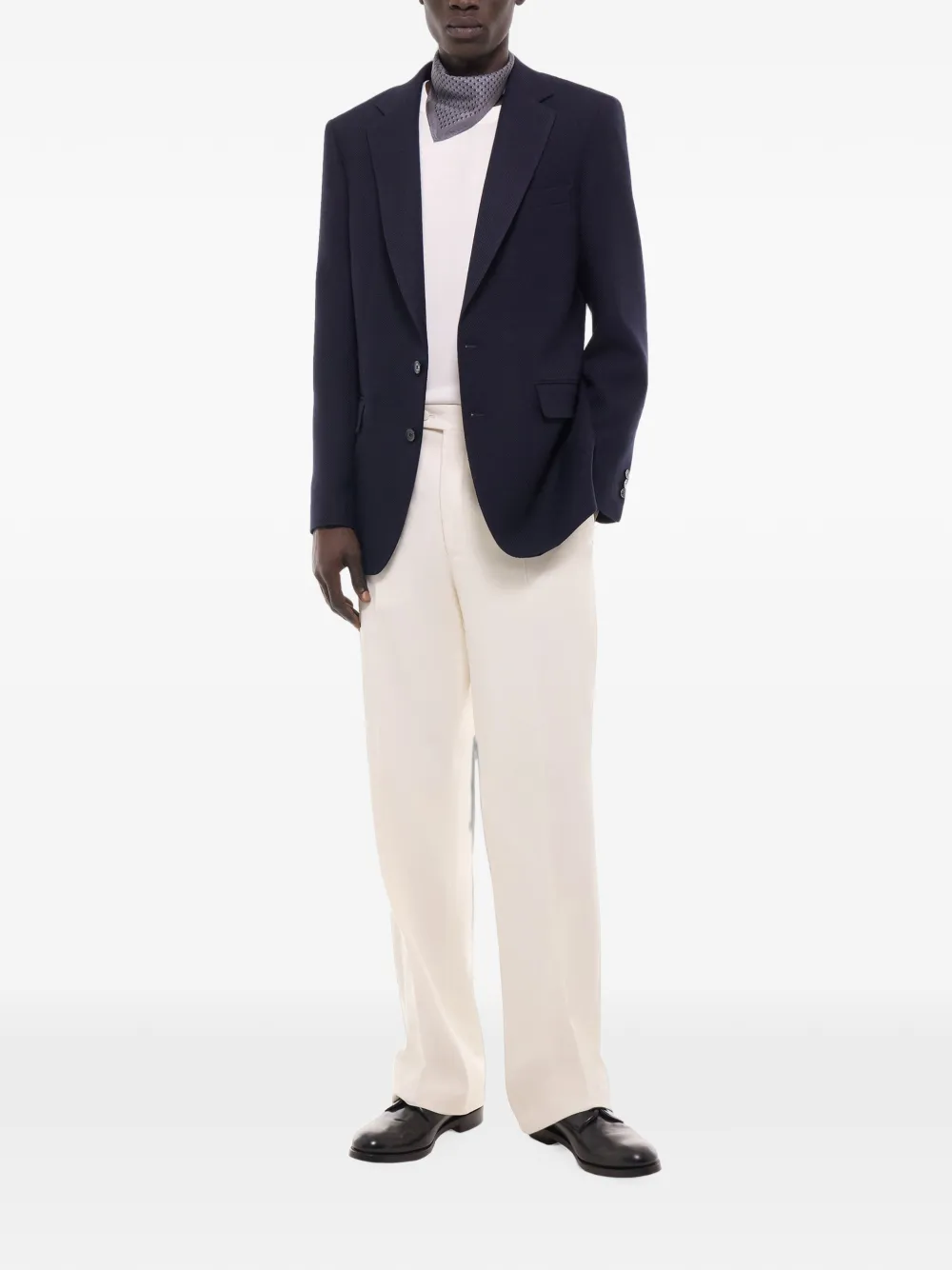 FURSAC Blazer van scheerwol Blauw