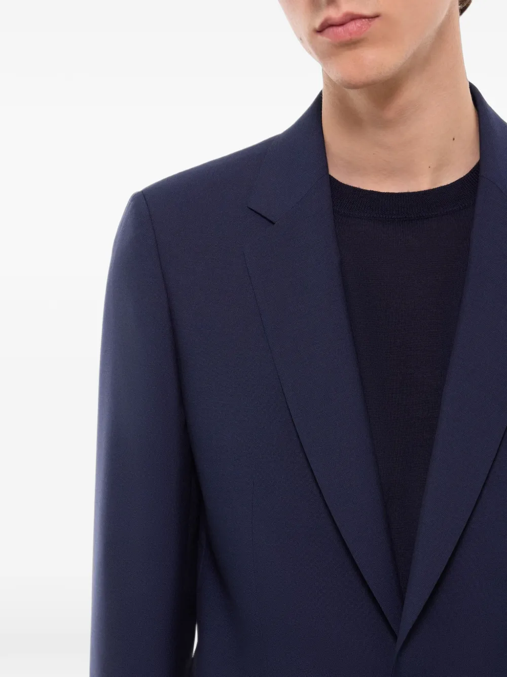 FURSAC Blazer van scheerwol Blauw