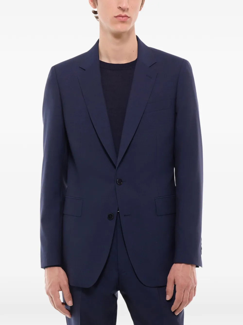 FURSAC Blazer van scheerwol Blauw