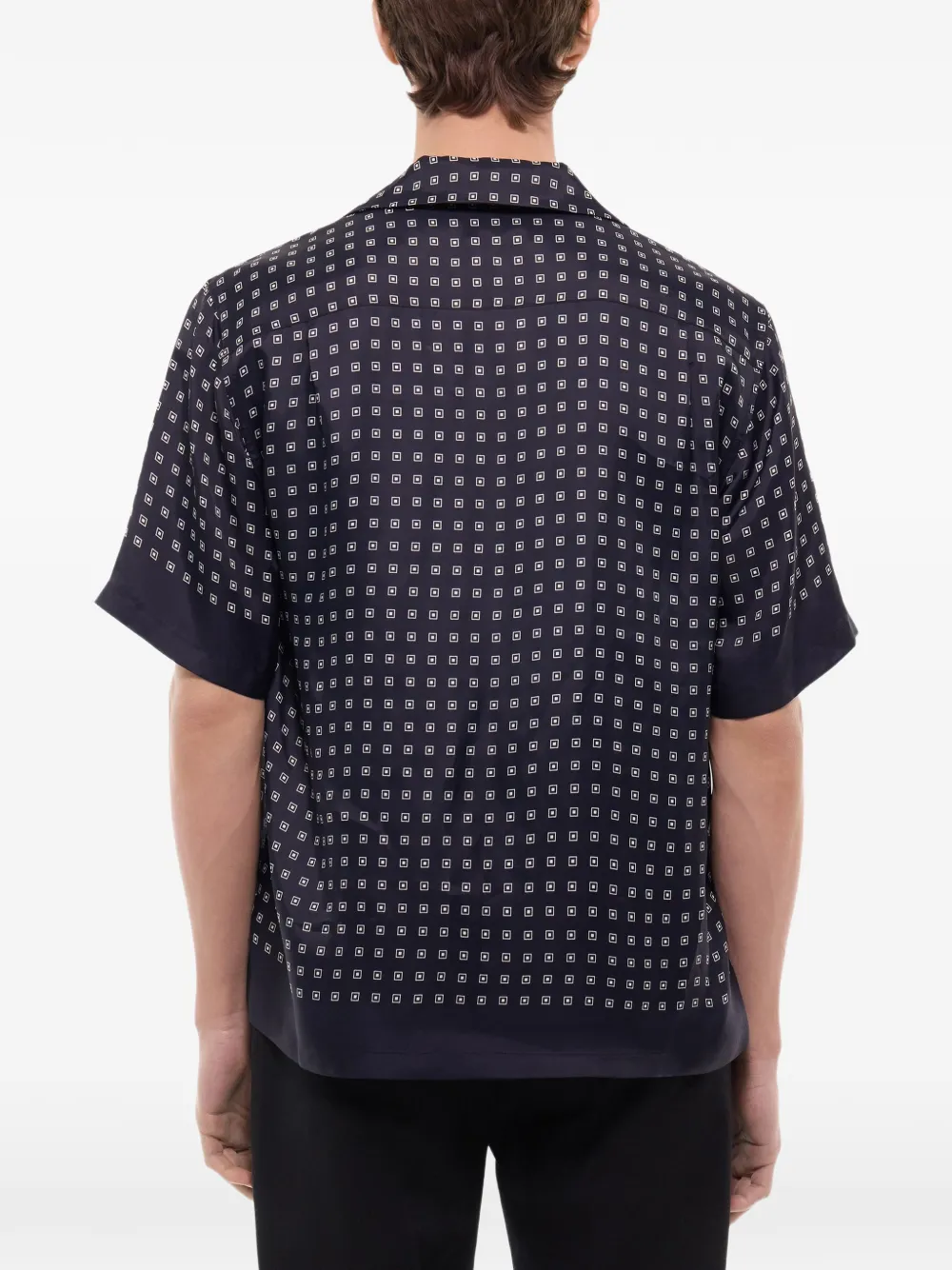 FURSAC Overhemd met geometrische print Blauw