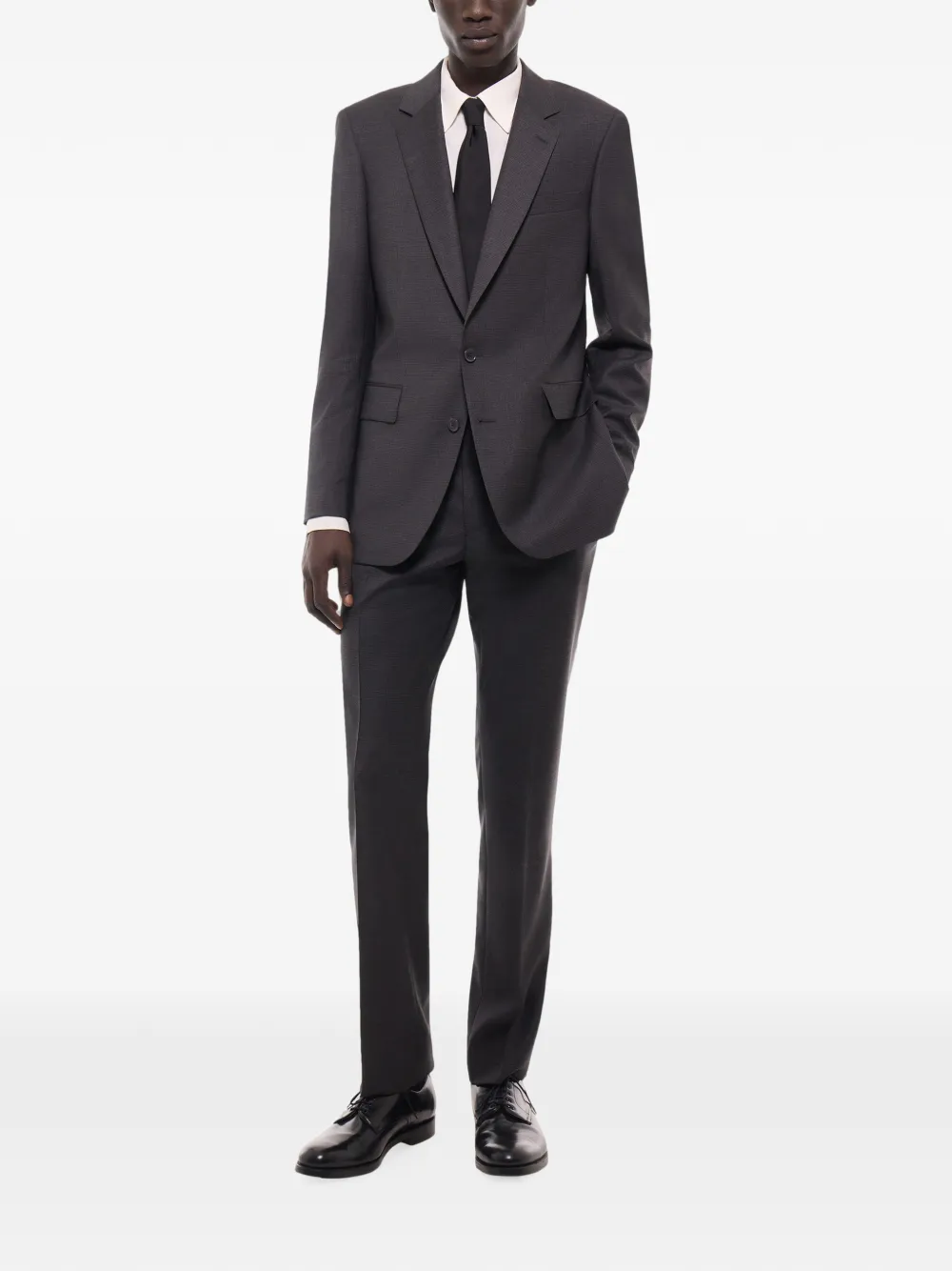 FURSAC Geruite wollen blazer Grijs