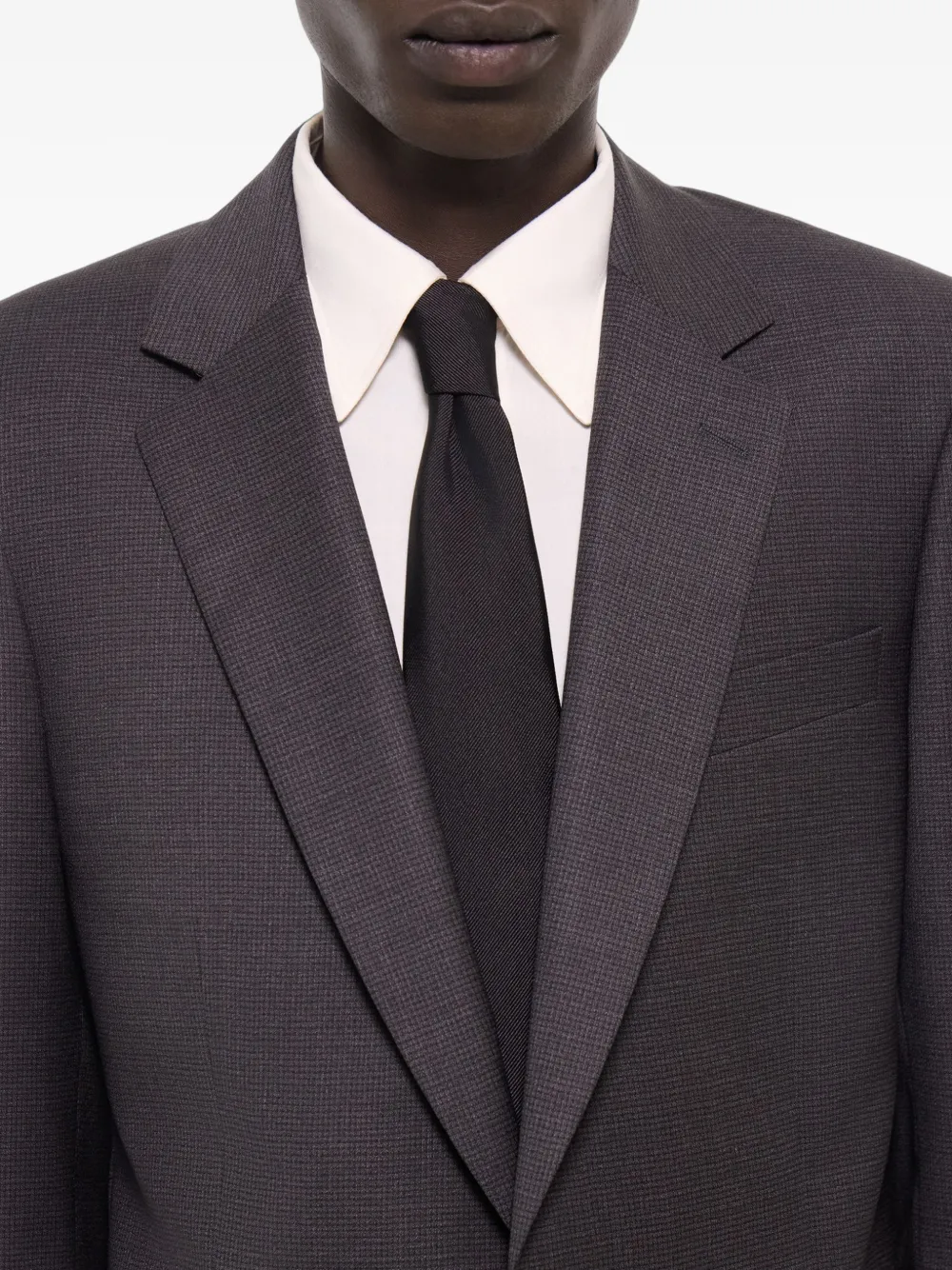 FURSAC Geruite wollen blazer Grijs