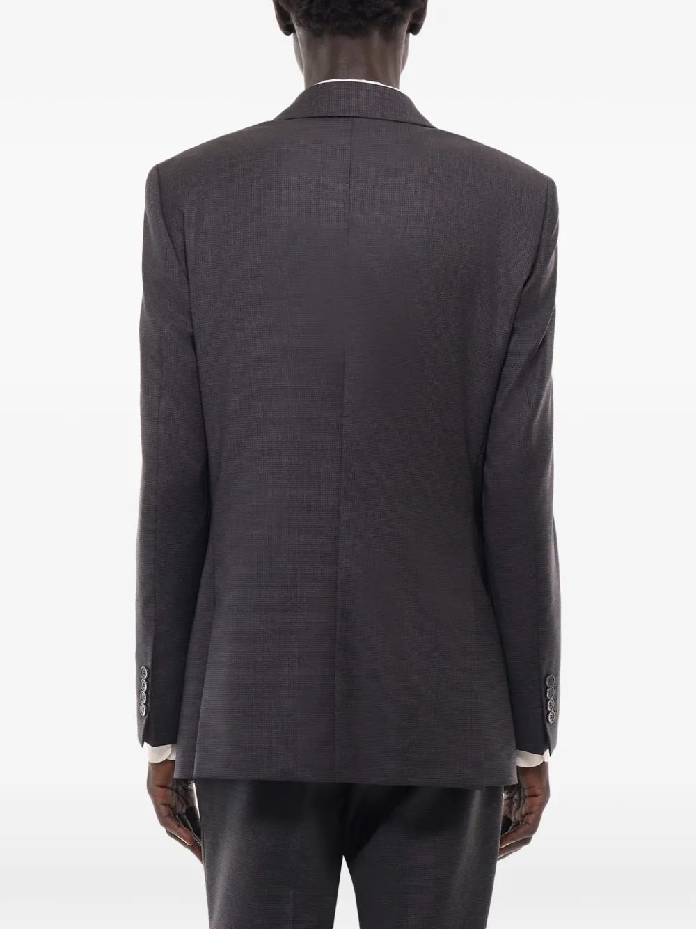 FURSAC Geruite wollen blazer Grijs