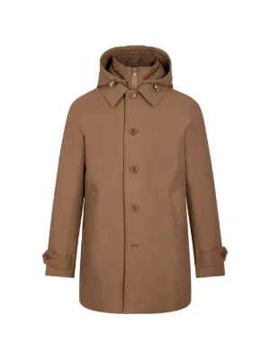 ジャケット・アウター TOGA VIRILIS Coating taffeta coat Toga Virilis Taffeta detachable-hood Midi Coat | Brown | FARFETCH