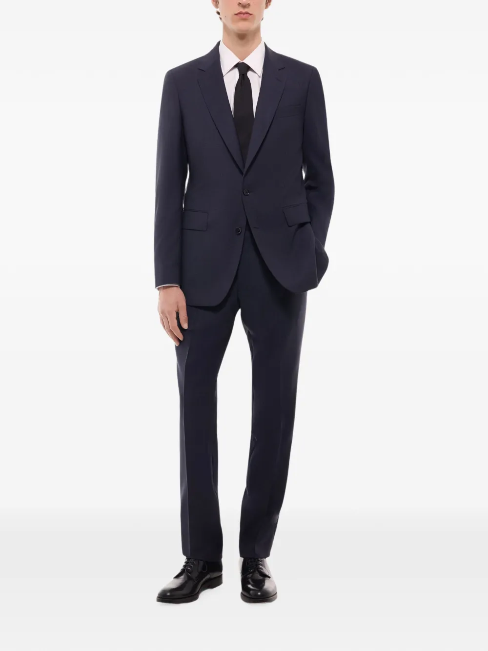 FURSAC Geruite wollen blazer Blauw