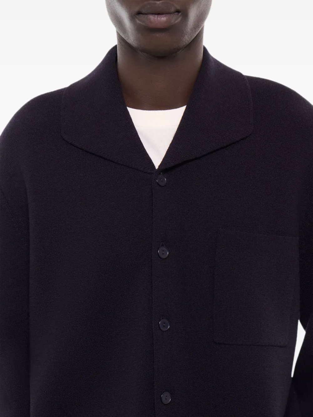 FURSAC Vest met enkele rij knopen Blauw