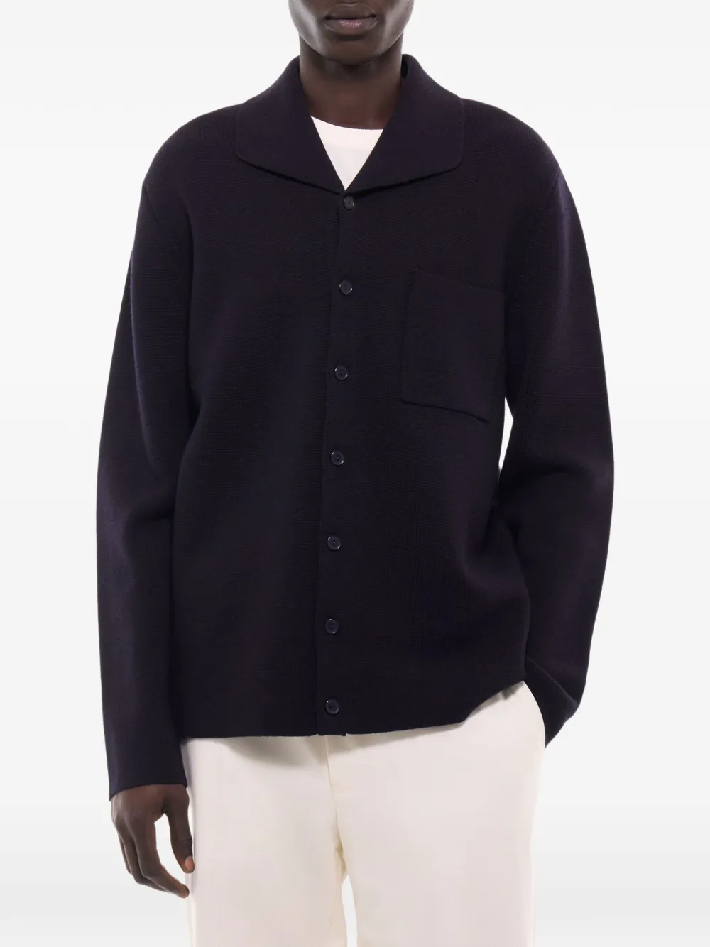FURSAC Vest met enkele rij knopen Blauw