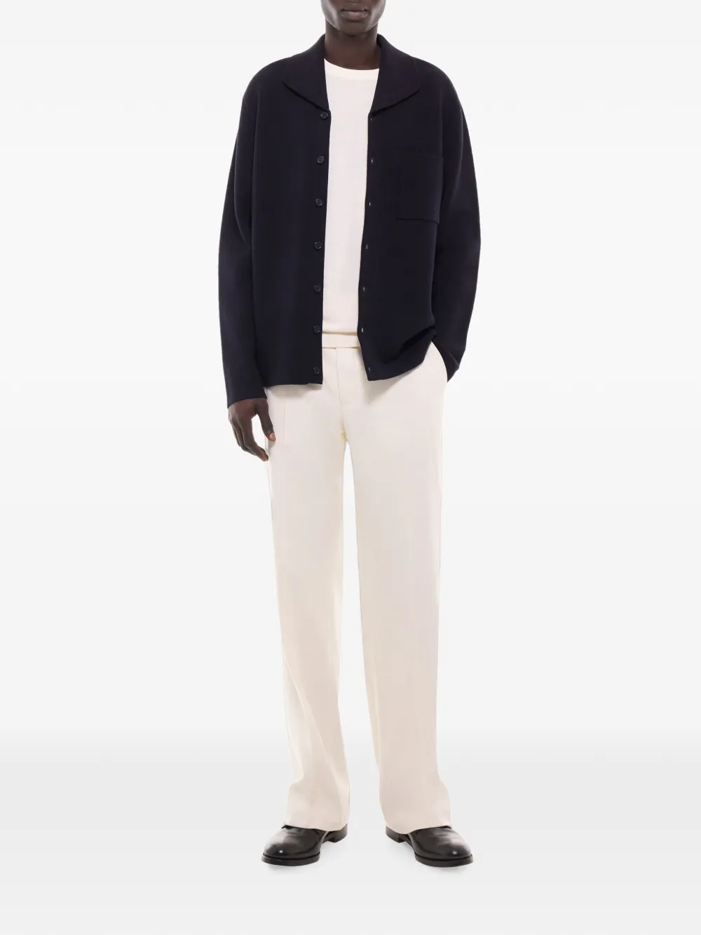 FURSAC Vest met enkele rij knopen Blauw