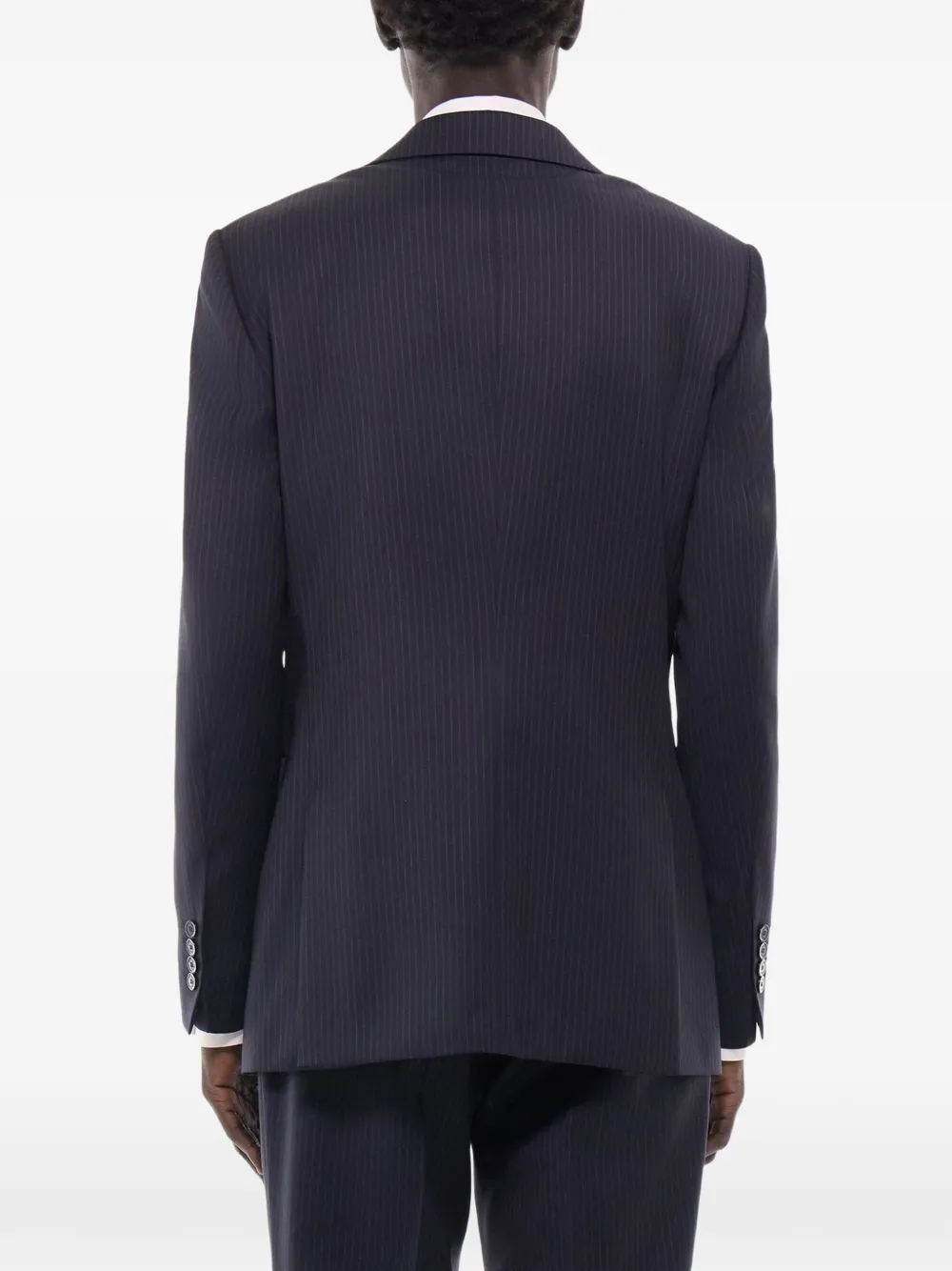 FURSAC striped wool suit jacket Blauw