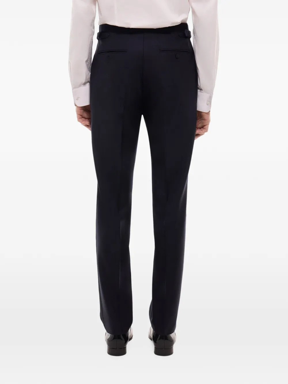 FURSAC Smoking pantalon van scheerwol Blauw