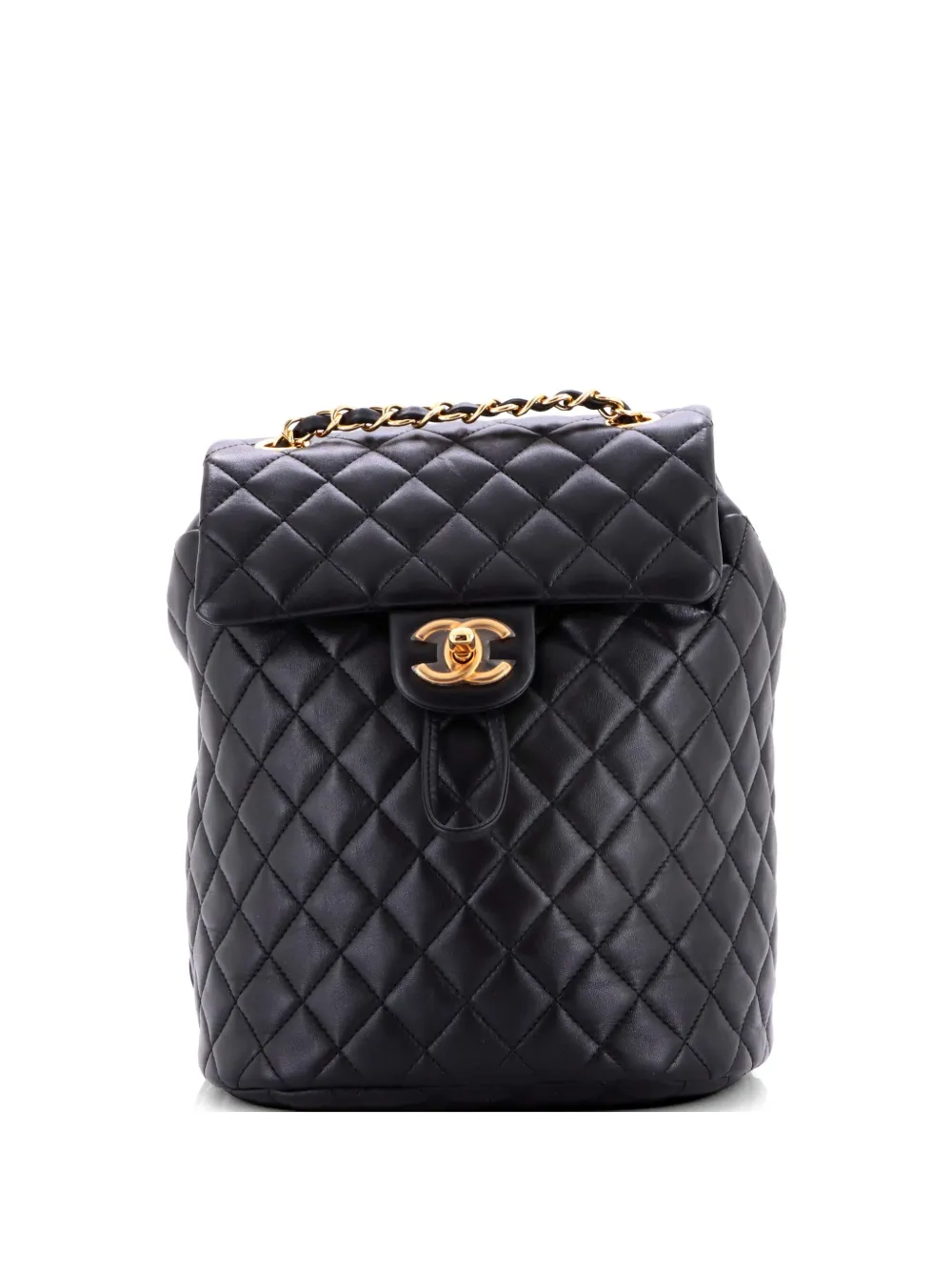 CHANEL Pre-Owned Urban Spirit Quilted Leather Small backpack - Black