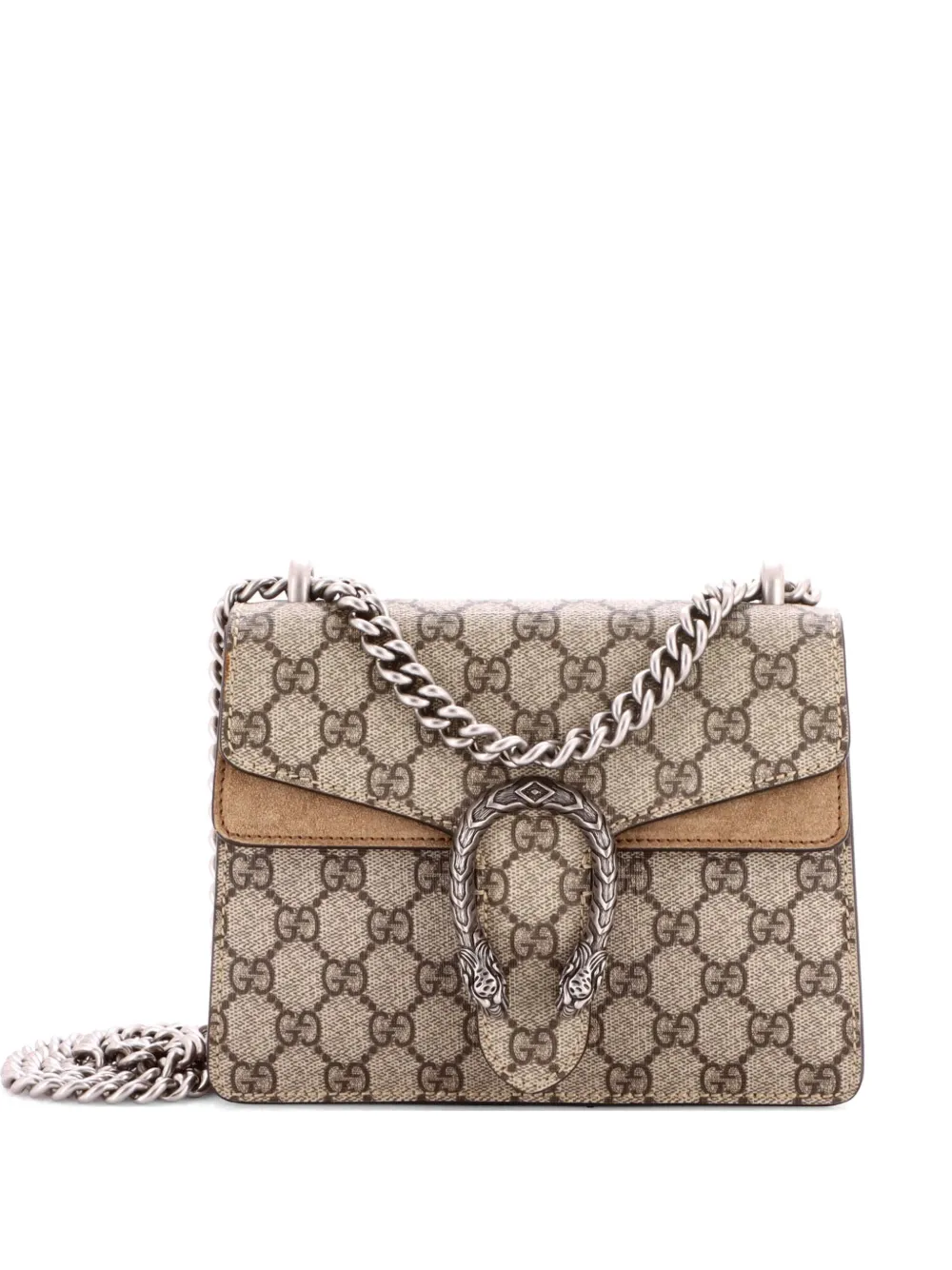 Gucci Pre-Owned Dionysus Bag GG Coated Canvas Mini crossbody bag - Marrone