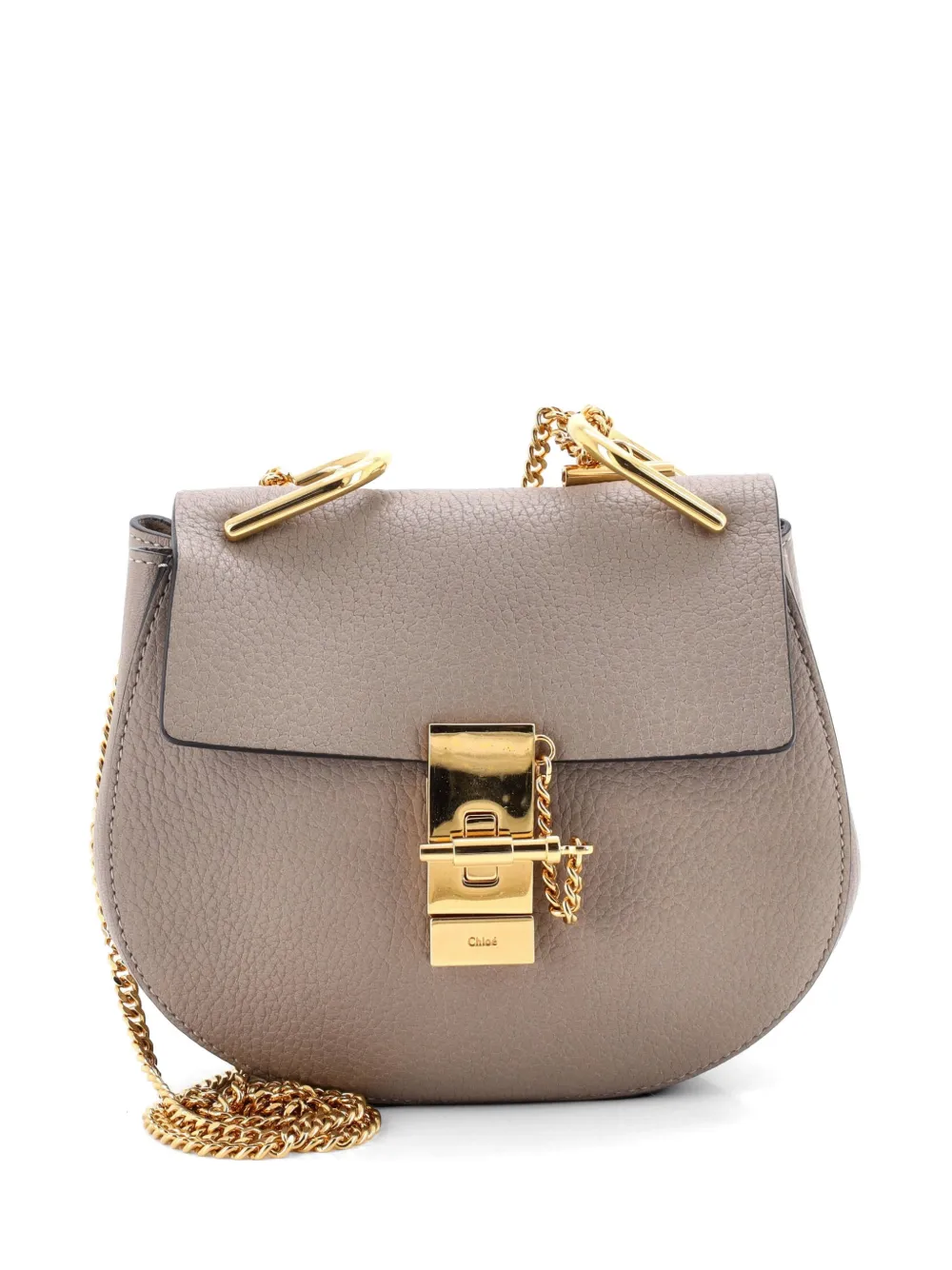 Chloé Pre-Owned Drew Leather Mini crossbody bag - Grigio