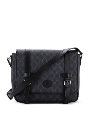 Gucci Pre-Owned GGパターン スタッズ メッセンジャーバッグ