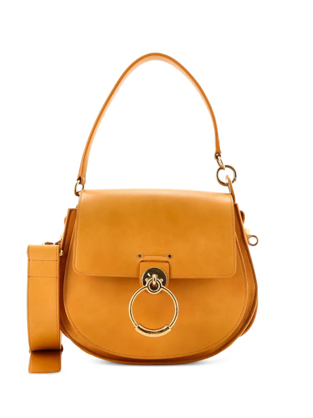 Chloé Pre-Owned Tess Bag Leather Large crossbody bag - Giallo