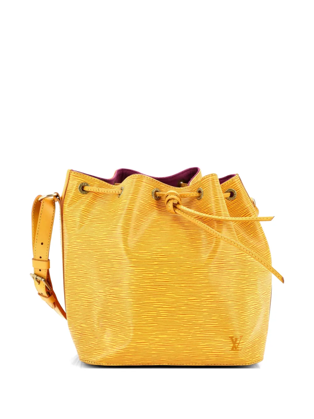 Louis Vuitton Pre-Owned Petit Noe Handbag Epi Leather bucket bag - Yellow