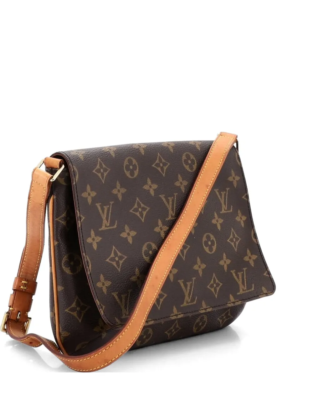Louis Vuitton Pre-Owned Musette Tango Handbag Monogram Canvas shoulder bag - Marrone
