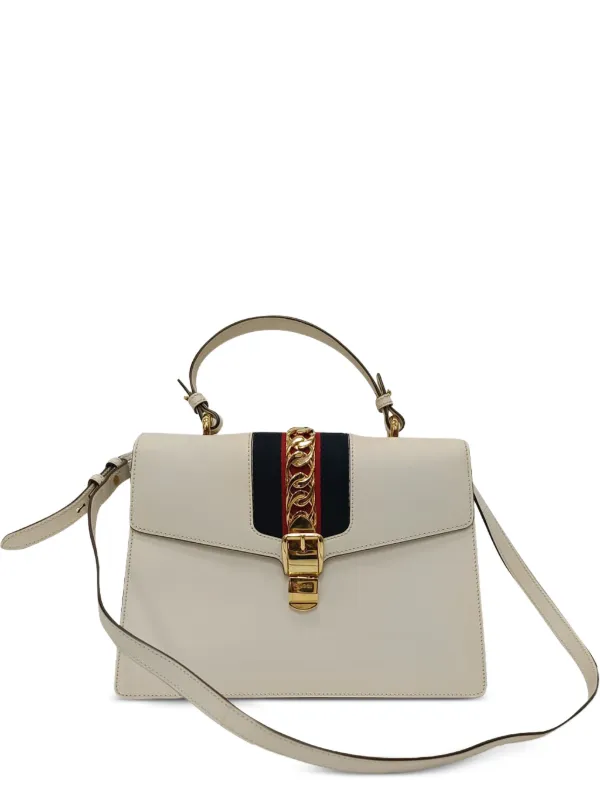 Gucci Pre-Owned シルヴィ ウェブストライプ ハンドバッグ 
