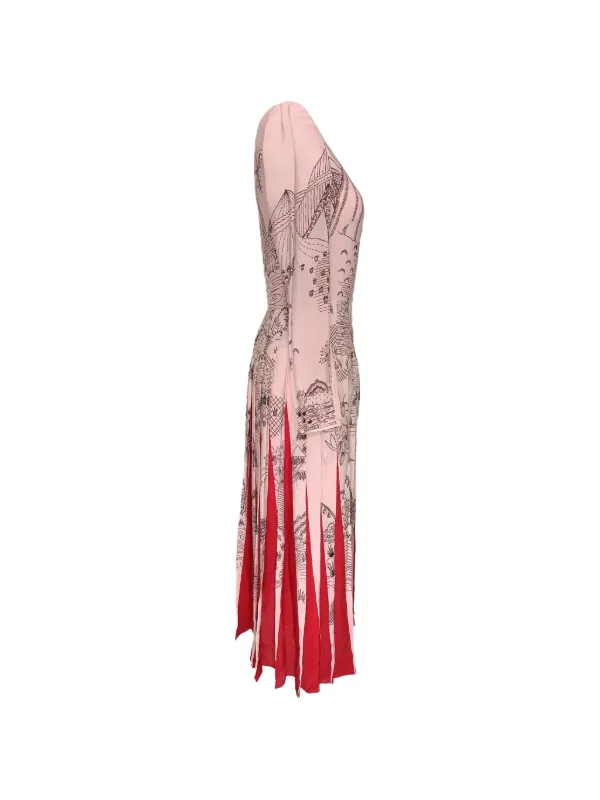 valentino pink silk dress Valentino, Silk shantung minidress, Women, Pink, US 0, Dresses