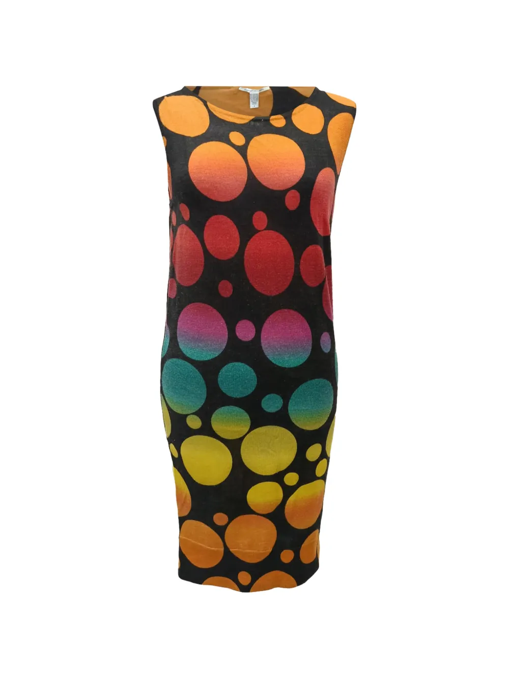 Diane Von Furstenberg Vintage robe évasée à pois - Noir