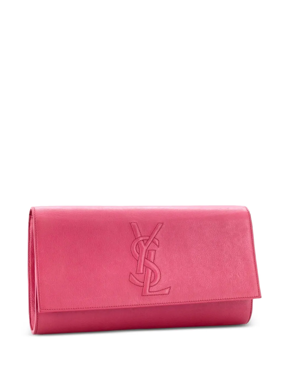 Saint Laurent Pre-Owned Belle de Jour Leather Large clutch bag - Rosa