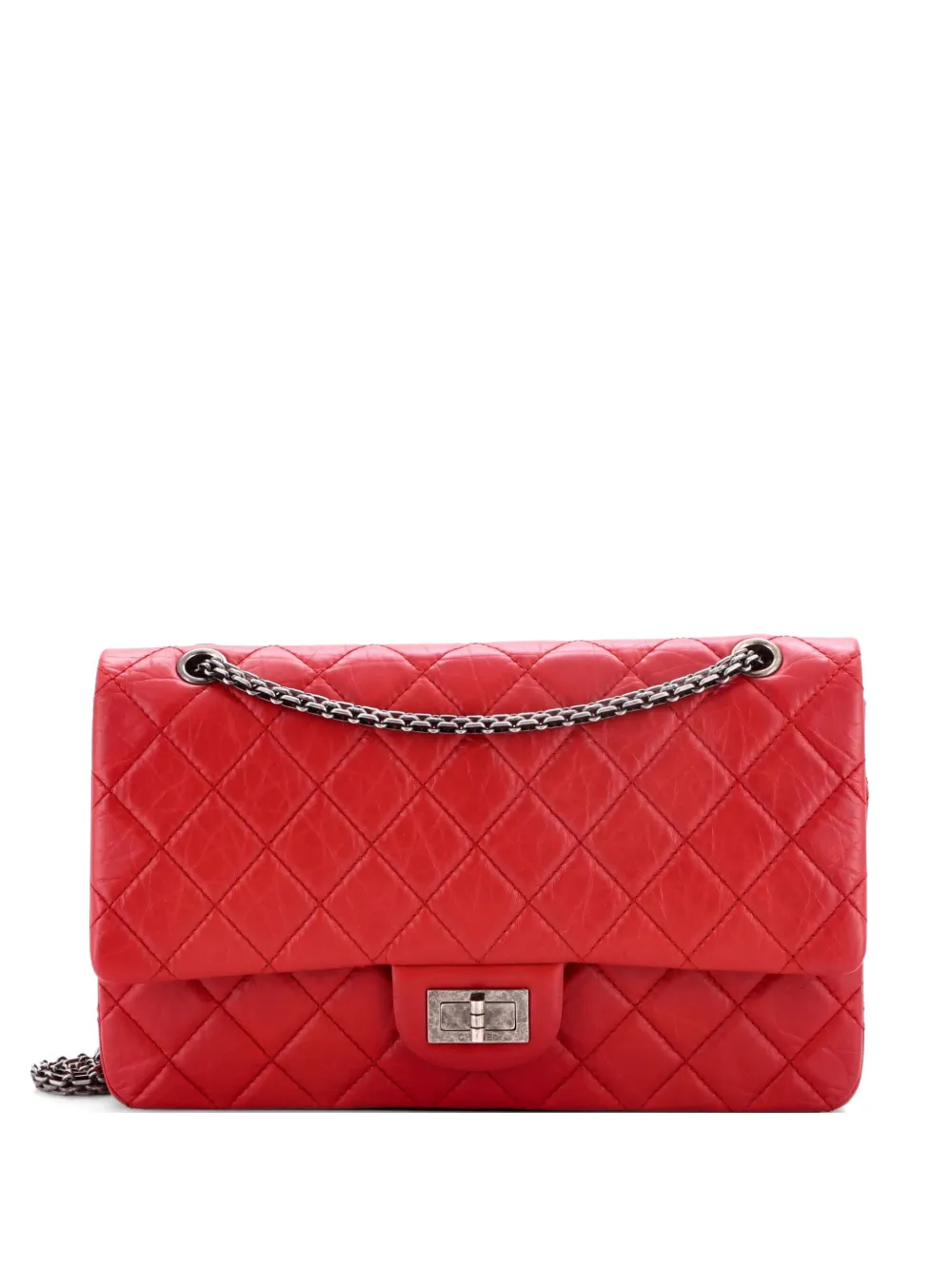 CHANEL Pre-Owned Reissue 2.55 Flap Bag Quilted Aged Calfskin 227 shoulder bag - Rosso