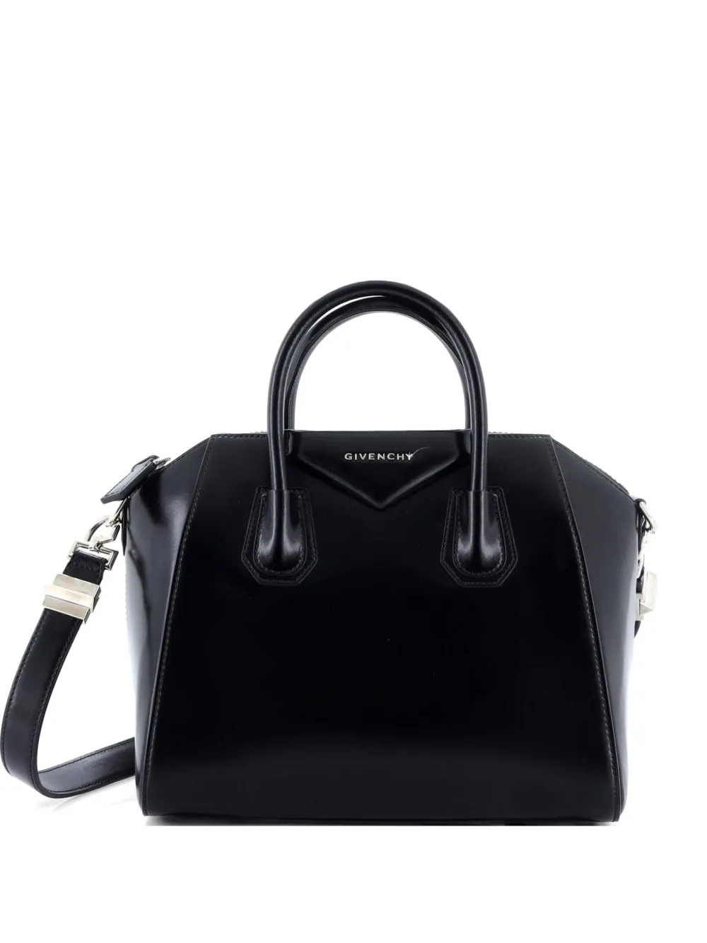 Givenchy Pre-Owned Antigona Bag Glazed Leather Small satchel - Nero