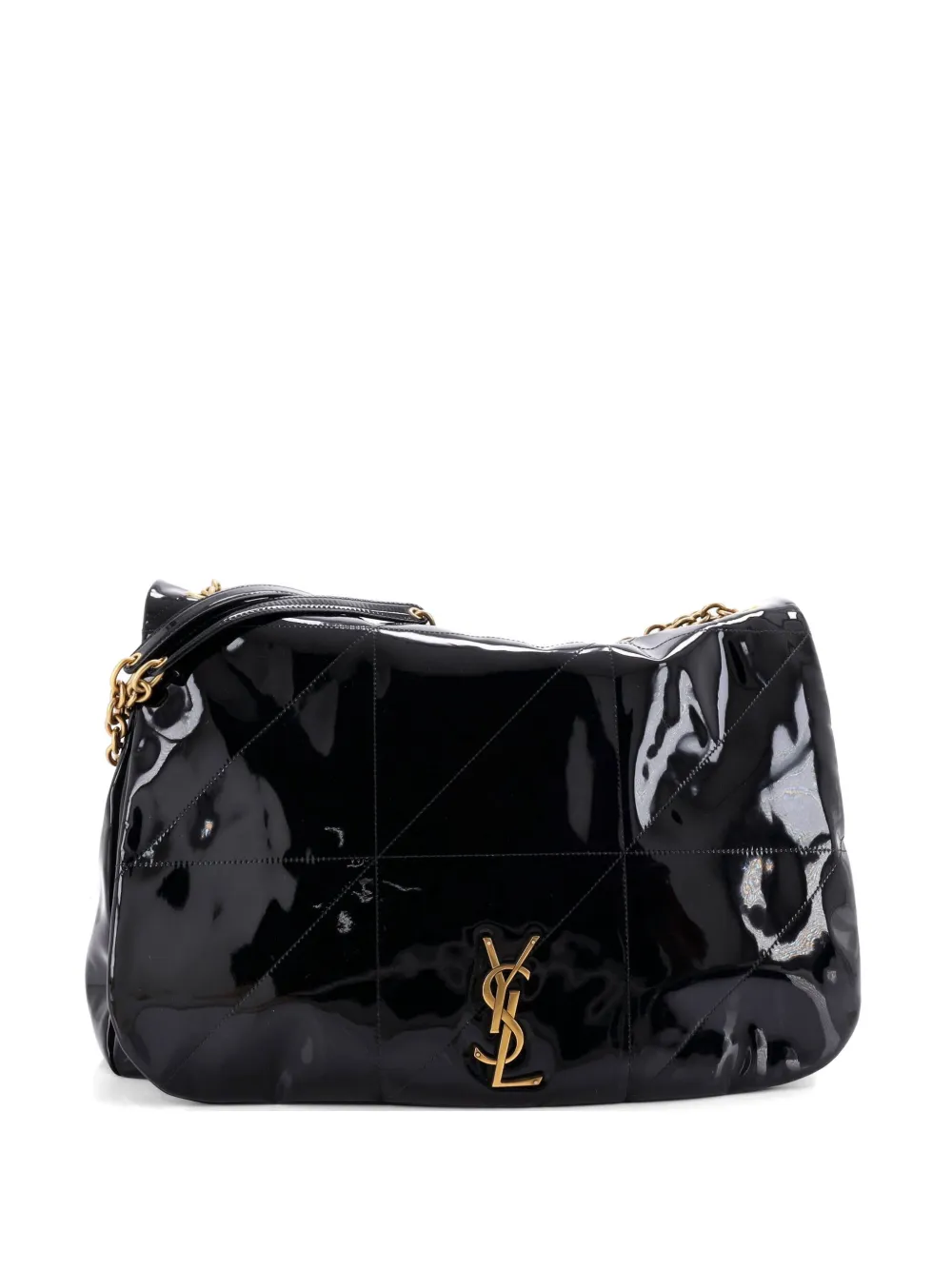 Saint Laurent Pre-Owned Jamie 4.3 Quilted Patent Large shoulder bag - Nero