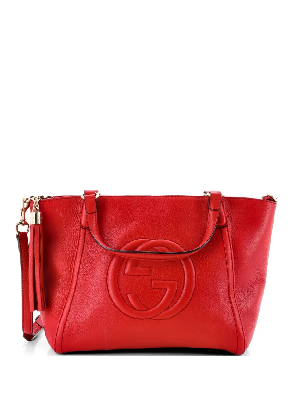 Gucci Pre-Owned Soho Convertible Top Handle Bag Leather Small satchel - Red
