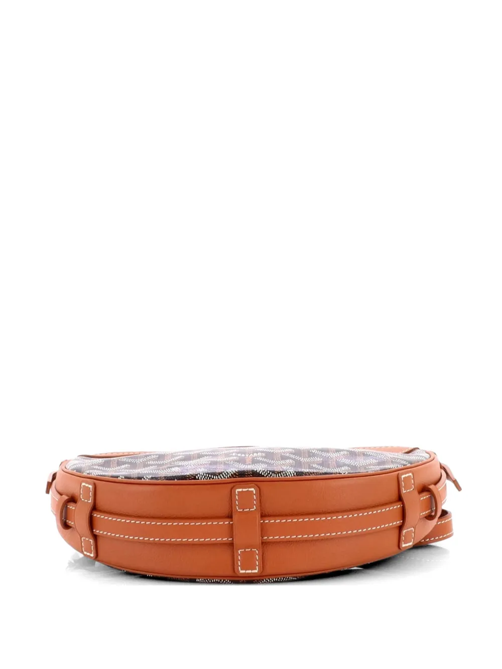 Goyard Pre-Owned Hirondelle Coated Canvas and Leather shoulder bag - Marrone