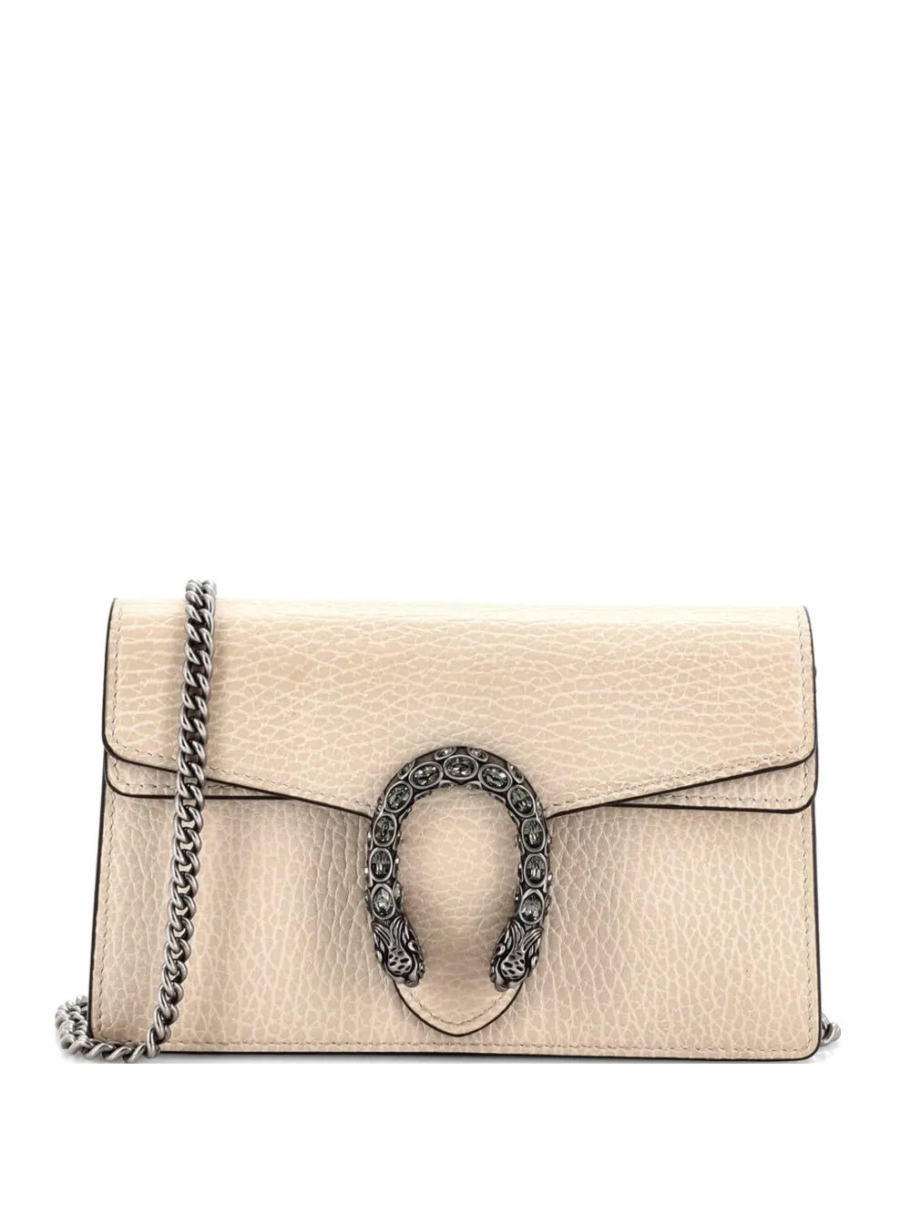 Gucci Pre-Owned Dionysus Bag Leather Super Mini clutch bag - Nude