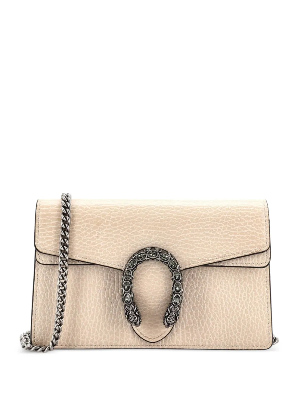 Gucci Pre-Owned Dionysus Bag Leather Super Mini clutch bag - Toni neutri