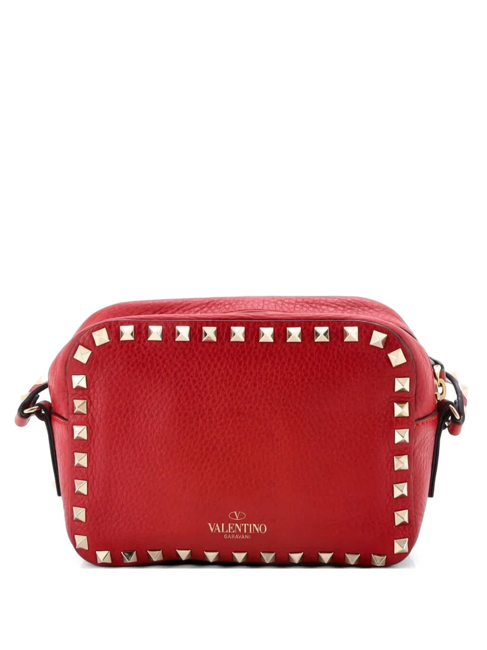 Valentino Garavani Pre-Owned Rockstud Camera Leather crossbody bag - Rosso