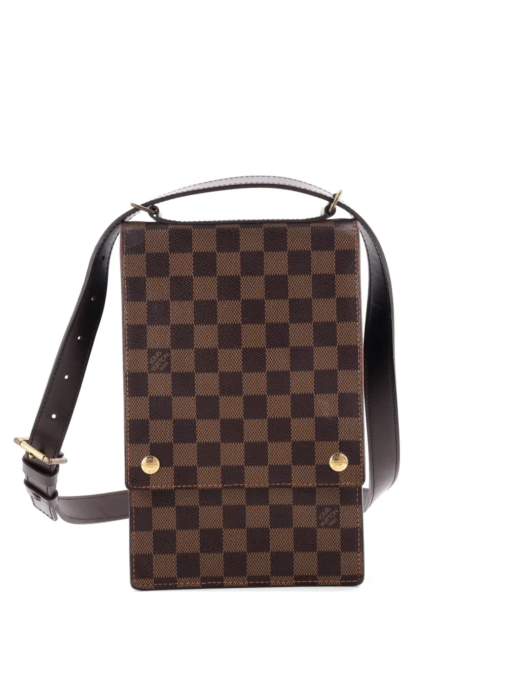 Louis Vuitton Pre-Owned Portobello Messenger Damier crossbody bag - Brown