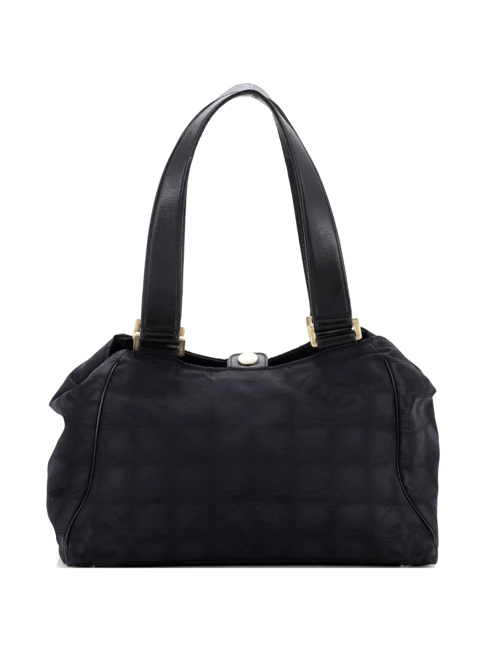 CHANEL Pre-Owned Travel Line Nylon Medium shoulder bag - Black