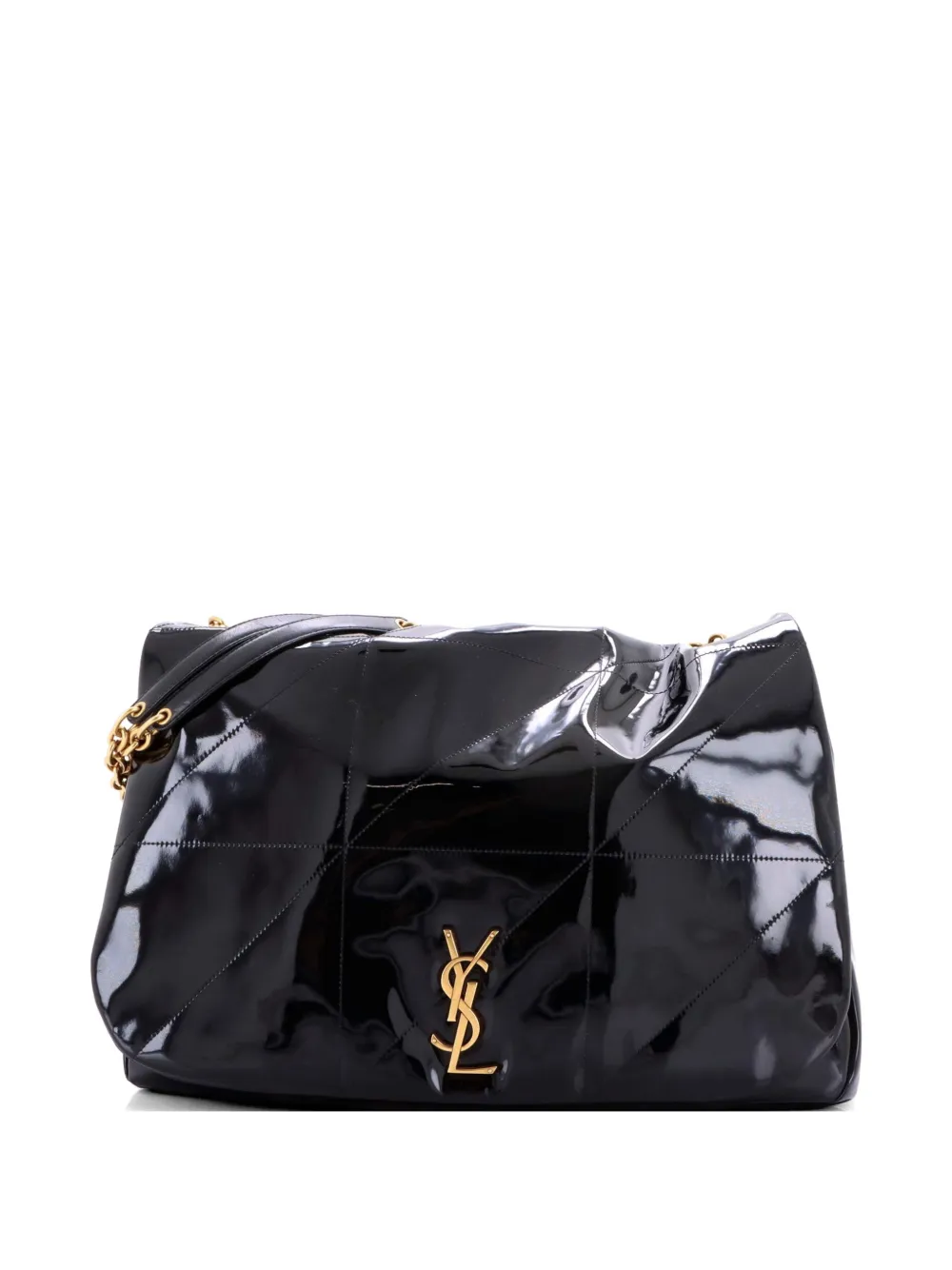 Saint Laurent Pre-Owned Jamie 4.3 Quilted Patent Large shoulder bag - Nero