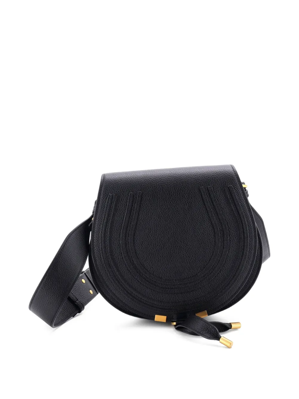 Chloé Pre-Owned Marcie Leather Medium crossbody bag - Nero