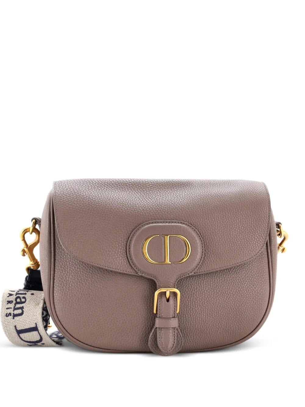 Christian Dior Pre-Owned Bobby Flap Bag Leather Large crossbody bag - Nude