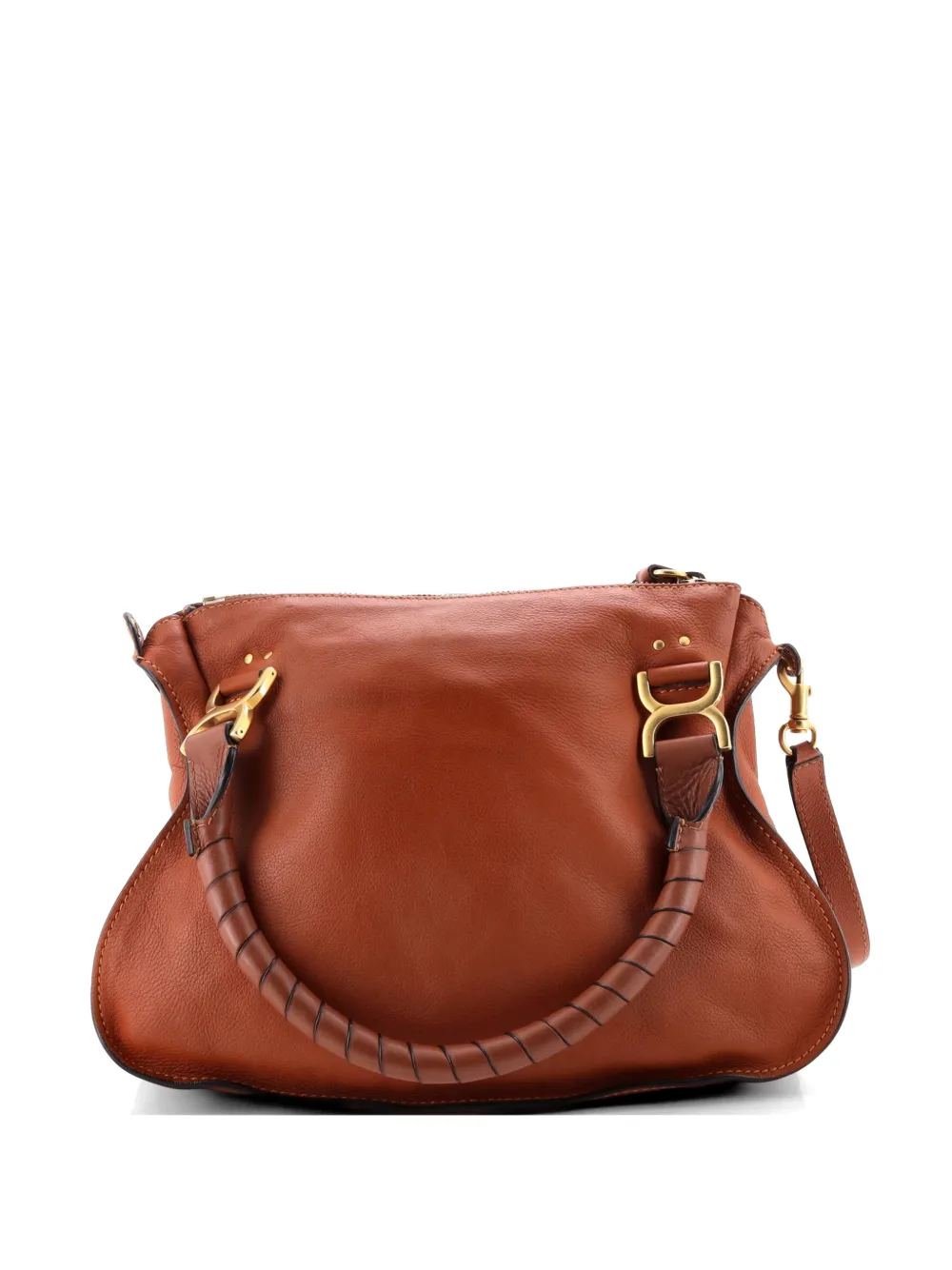 Chloé Pre-Owned Marcie Leather Medium satchel - Marrone