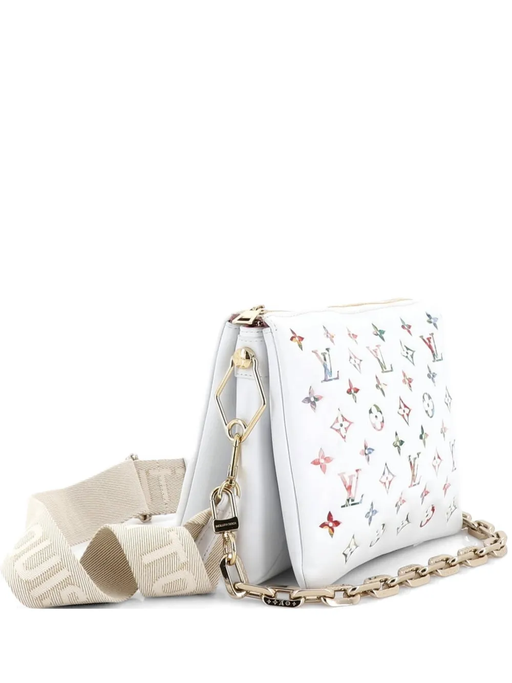 Louis Vuitton Pre-Owned Coussin Bag Monogram Flower Embossed Lambskin PM crossbody bag - Multicolore