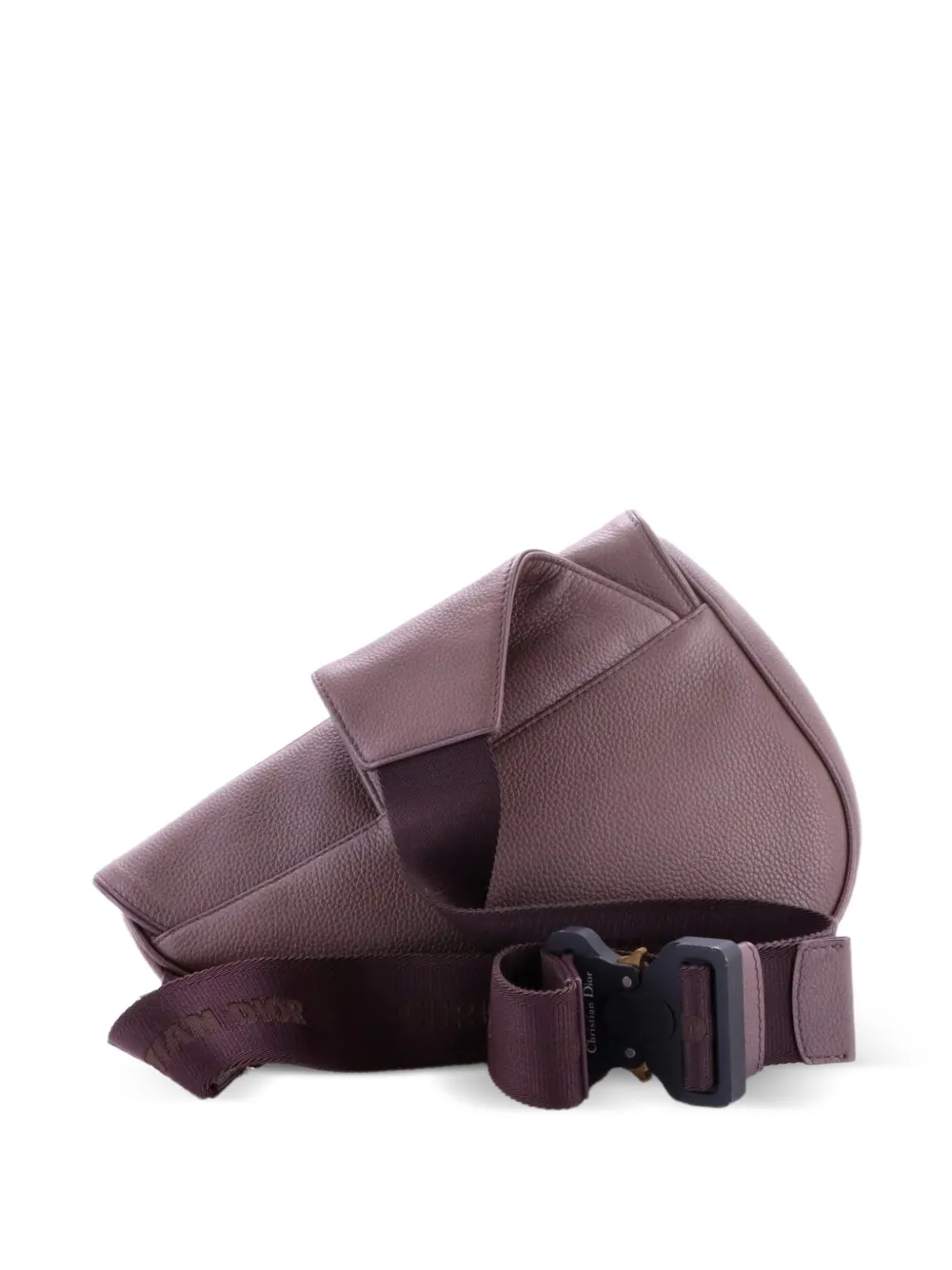 Christian Dior Pre-Owned Saddle Leather crossbody bag - Purple