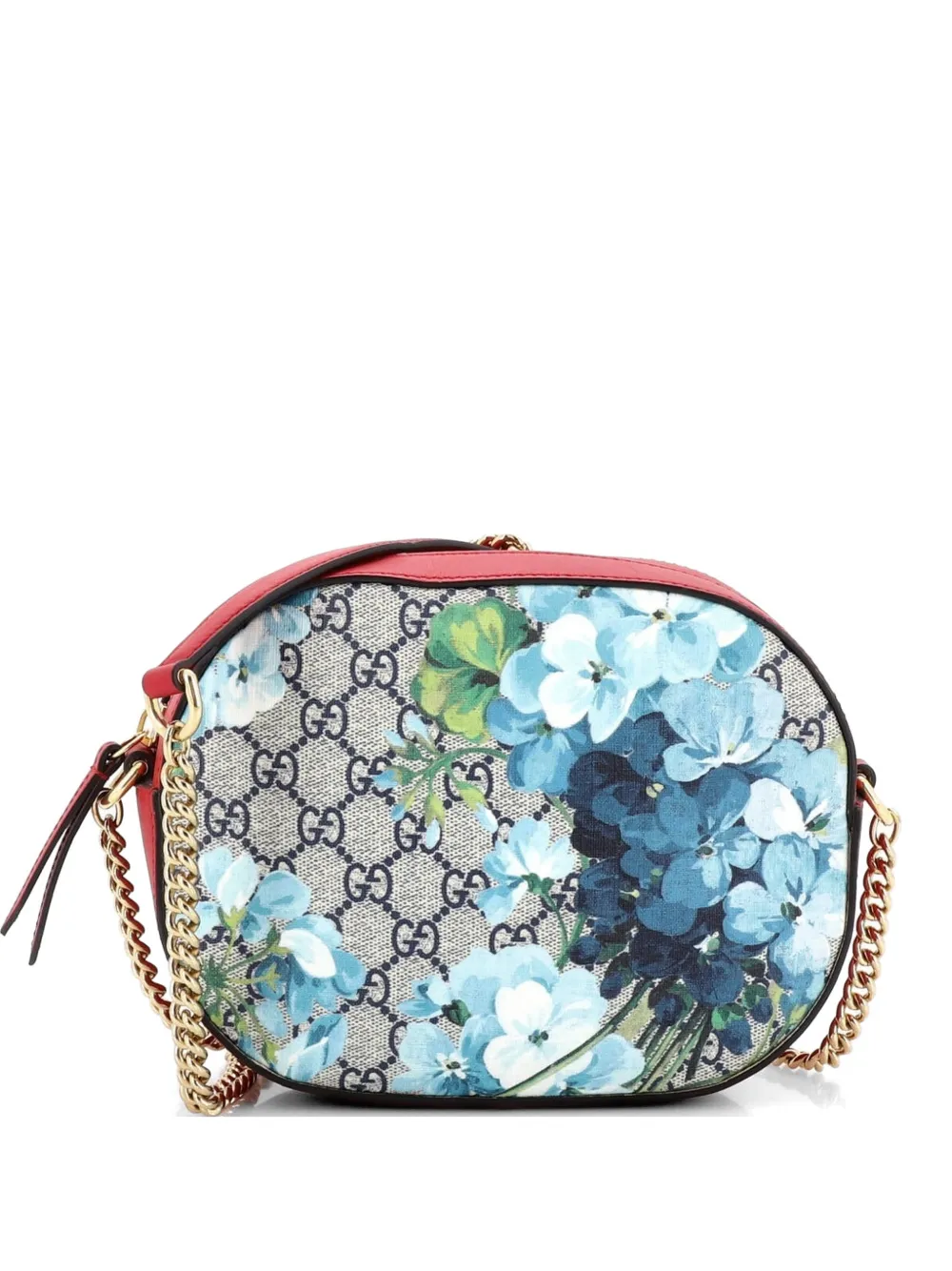 Gucci Pre-Owned Chain Blooms Print GG Coated Canvas Mini crossbody bag - Marrone