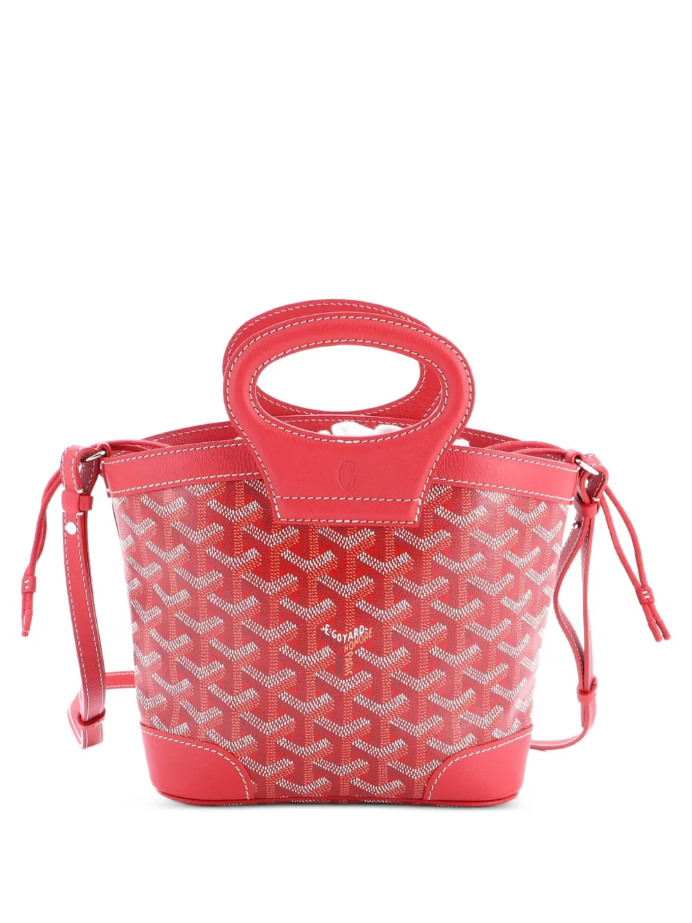 Goyard Pre-Owned Beluga Bag Coated Canvas Mini tote bag - Red