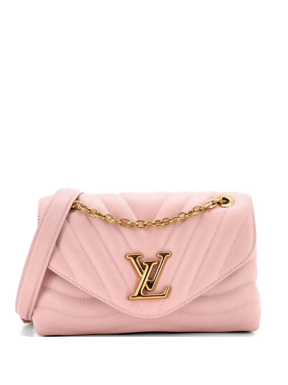 Louis Vuitton Pre-Owned Gesteppte New Wave MM Umhängetasche aus Leder mit Kettenriemen - Rosa